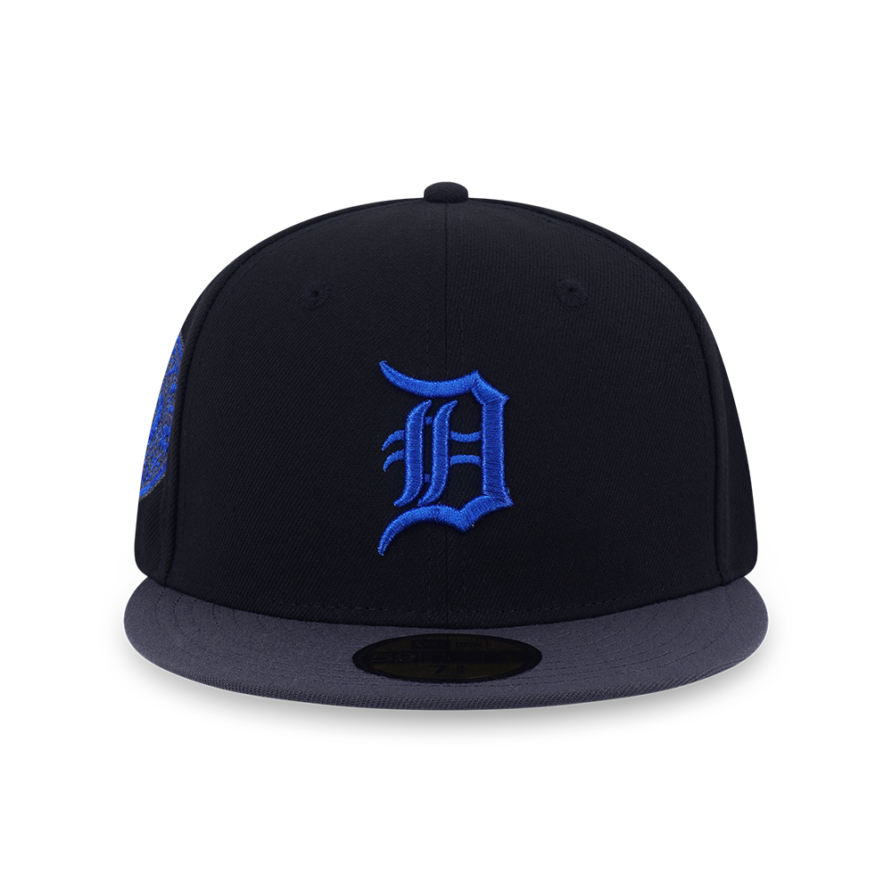 59FIFTY PACK - METALLIC DETROIT TIGERS COOPERSTOWN 2-TONE GRAPHITE VISOR BLACK 59FIFTY CAP
