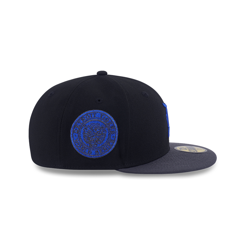 59FIFTY PACK - METALLIC DETROIT TIGERS COOPERSTOWN 2-TONE GRAPHITE VISOR BLACK 59FIFTY CAP