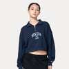 NEW ERA STREET CLASS OCEANSIDE BLUE WOMEN HALF ZIP SWEATSHIRT