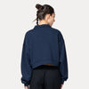 NEW ERA STREET CLASS OCEANSIDE BLUE WOMEN HALF ZIP SWEATSHIRT