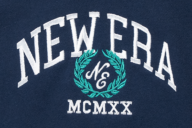 NEW ERA STREET CLASS OCEANSIDE BLUE WOMEN HALF ZIP SWEATSHIRT