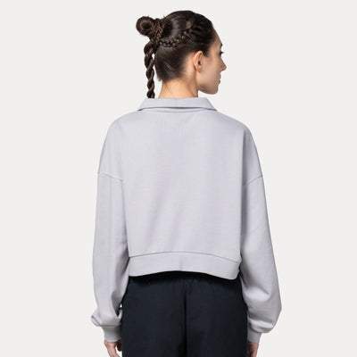 NEW ERA STREET CLASS DOLPHIN GRAY WOMEN HALF ZIP SWEATSHIRT