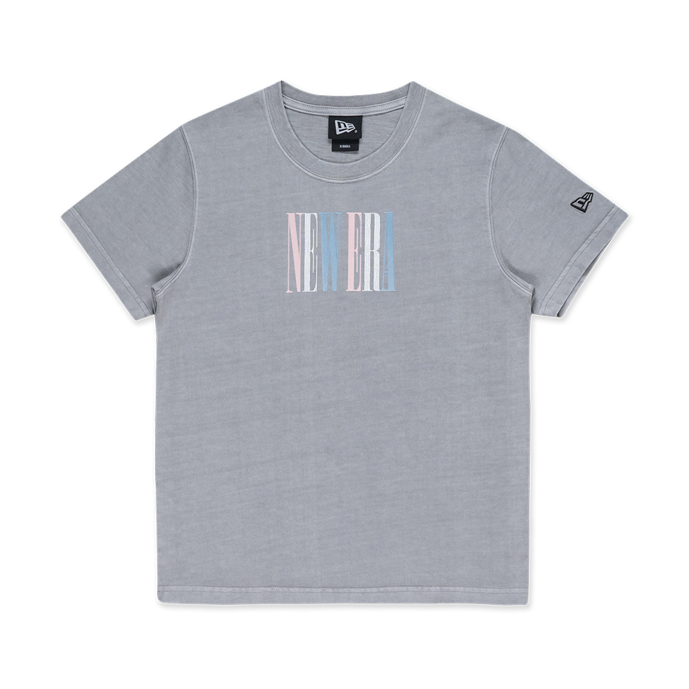 NEW ERA 90S VIBE WASHED DOLPHIN GRAY WOMEN SHORT SLEEVE T-SHIRT