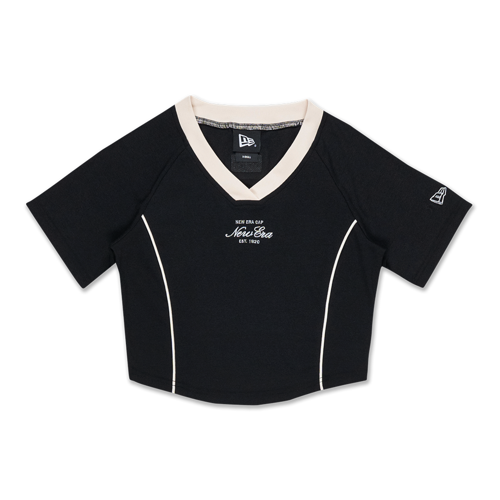 NEW ERA BLACK WOMEN SLIM FIT SOCCER JERSEY