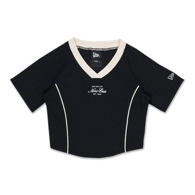 NEW ERA BLACK WOMEN SLIM FIT SOCCER JERSEY