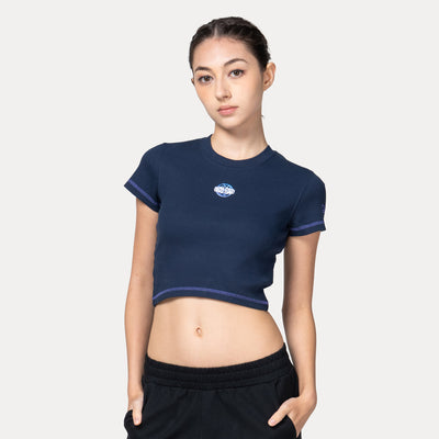 NEW ERA STREET SWING OCEANSIDE BLUE WOMEN RIB TEE