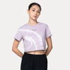 NEW ERA BASIC TIE DYED SOFT LAVENDER WOMEN CROP TEE