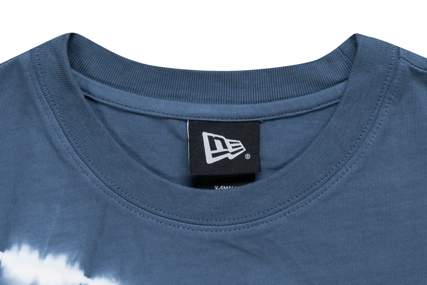 NEW ERA BASIC TIE DYED MUTED INDIGO WOMEN CROP TEE