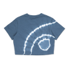 NEW ERA BASIC TIE DYED MUTED INDIGO WOMEN CROP TEE