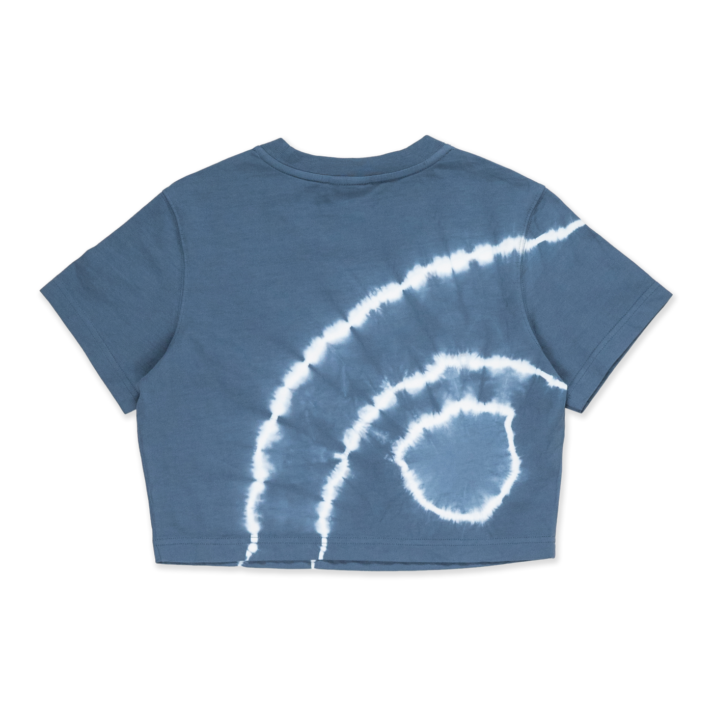 NEW ERA BASIC TIE DYED MUTED INDIGO WOMEN CROP TEE