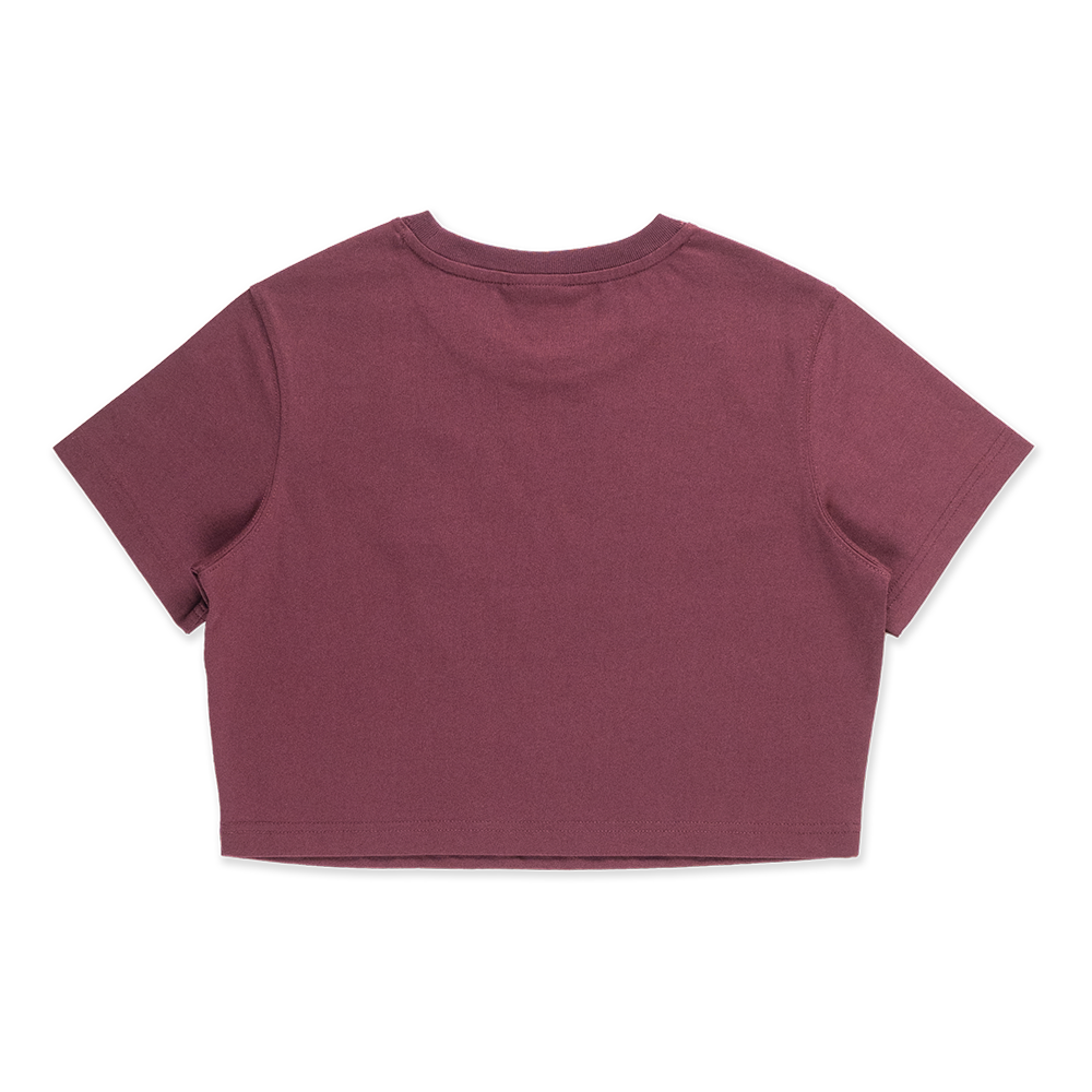 LOS ANGELES DODGERS COLOR ERA MAROON RED WOMEN CROP TEE
