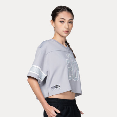 NEW ERA STREET SWING DOLPHIN GRAY WOMEN CROP AMERICAN FOOTBALL JERSEY