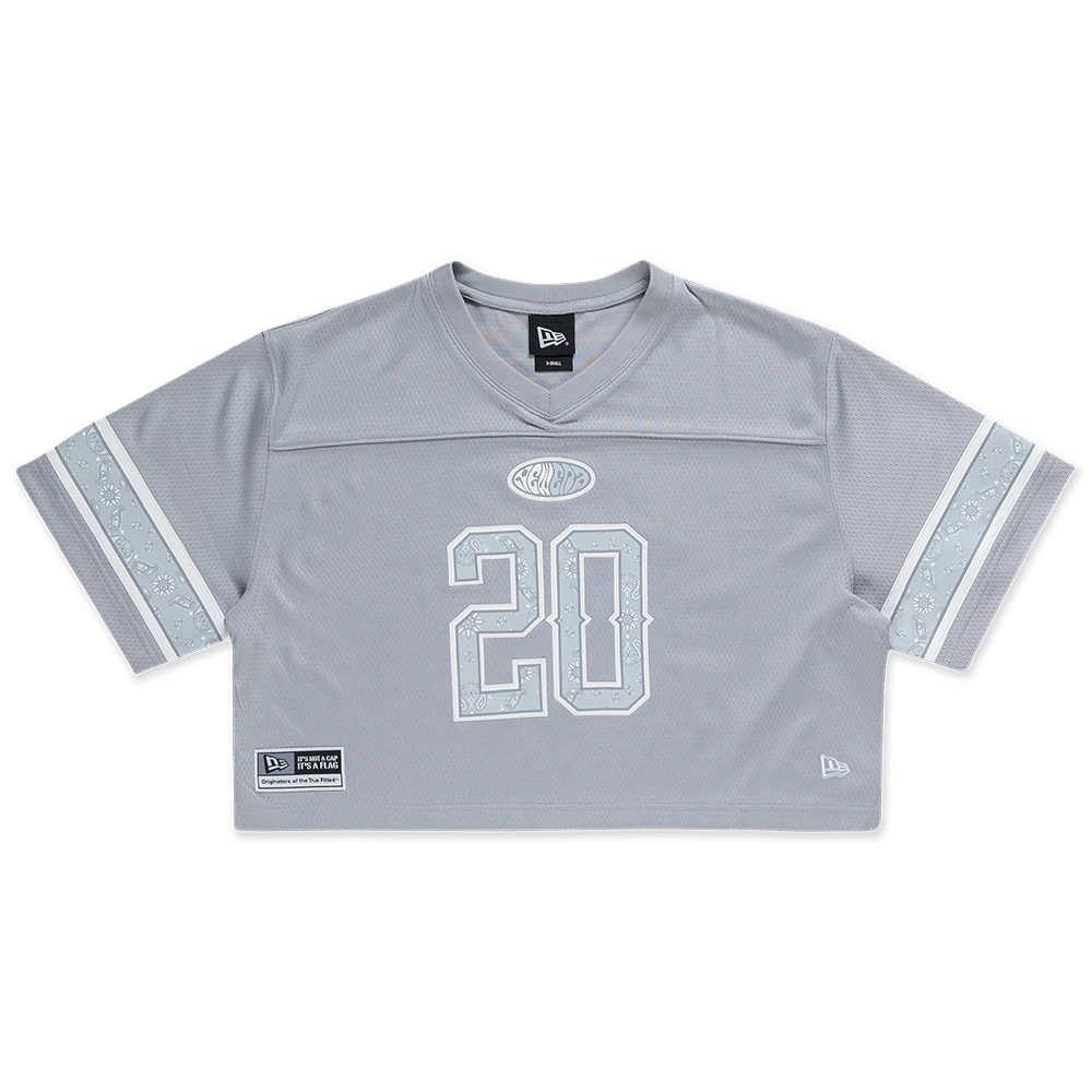 NEW ERA STREET SWING DOLPHIN GRAY WOMEN CROP AMERICAN FOOTBALL JERSEY