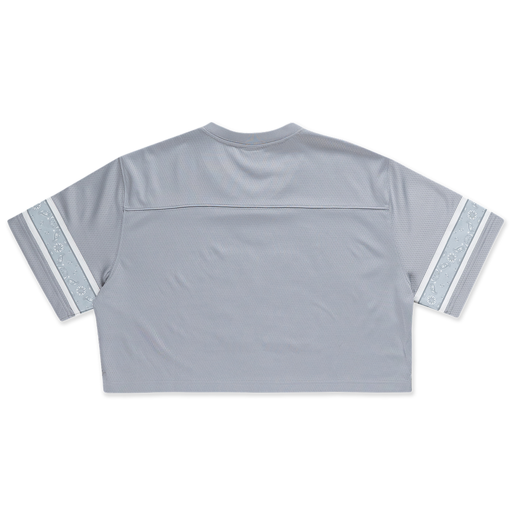 NEW ERA STREET SWING DOLPHIN GRAY WOMEN CROP AMERICAN FOOTBALL JERSEY