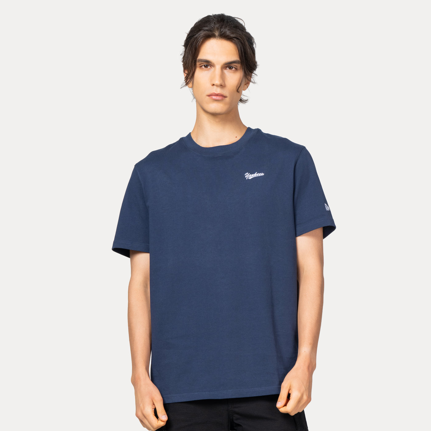 NEW YORK YANKEES PATCHWORK OCEANSIDE BLUE SHORT SLEEVE T-SHIRT
