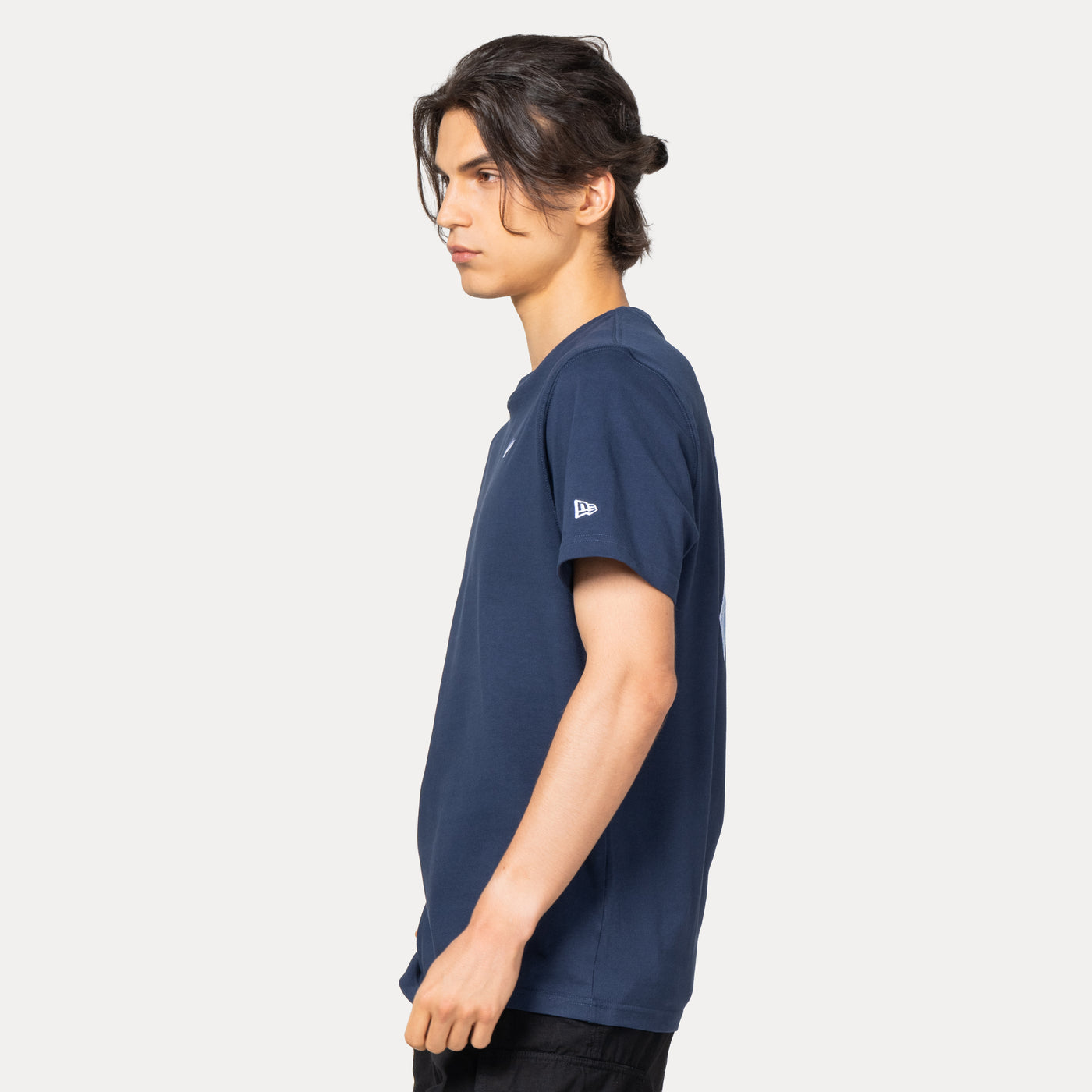 NEW YORK YANKEES PATCHWORK OCEANSIDE BLUE SHORT SLEEVE T-SHIRT