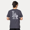 LOS ANGELES DODGERS PATCHWORK GRAPHITE SHORT SLEEVE T-SHIRT