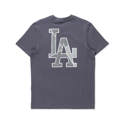 LOS ANGELES DODGERS PATCHWORK GRAPHITE SHORT SLEEVE T-SHIRT
