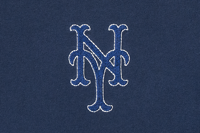 NEW YORK METS MLB CONTRAST STITCHING OCEANSIDE BLUE SHORT SLEEVE T-SHIRT