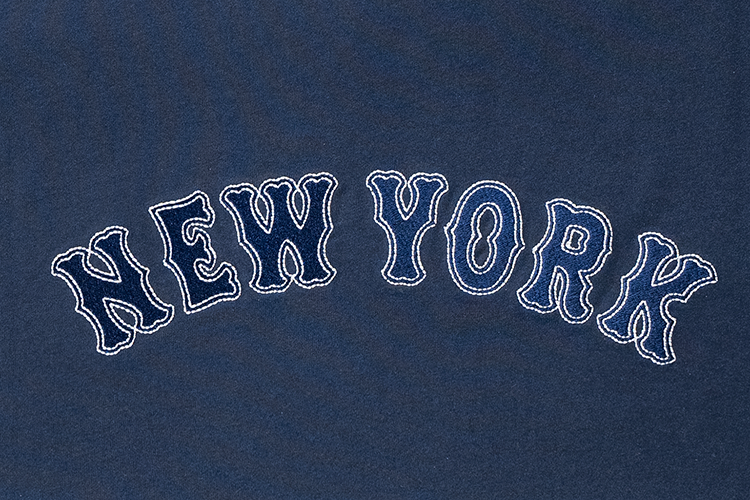 NEW YORK METS MLB CONTRAST STITCHING OCEANSIDE BLUE SHORT SLEEVE T-SHIRT