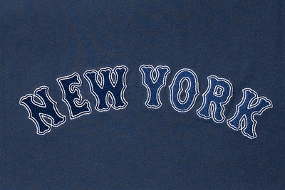 NEW YORK METS MLB CONTRAST STITCHING OCEANSIDE BLUE SHORT SLEEVE T-SHIRT