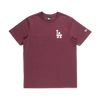 LOS ANGELES DODGERS COLOR ERA MAROON RED SHORT SLEEVE T-SHIRT