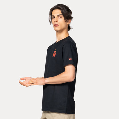 LOS ANGELES DODGERS COLOR ERA BLACK SHORT SLEEVE T-SHIRT