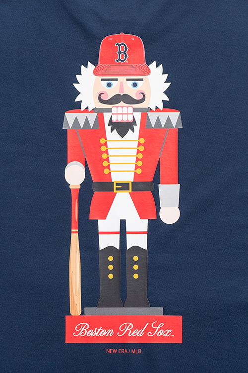 BOSTON RED SOX CHRISTMAS PACK OCEANSIDE BLUE SHORT SLEEVE T-SHIRT