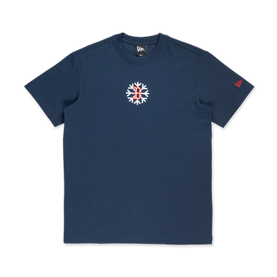 BOSTON RED SOX CHRISTMAS PACK OCEANSIDE BLUE SHORT SLEEVE T-SHIRT