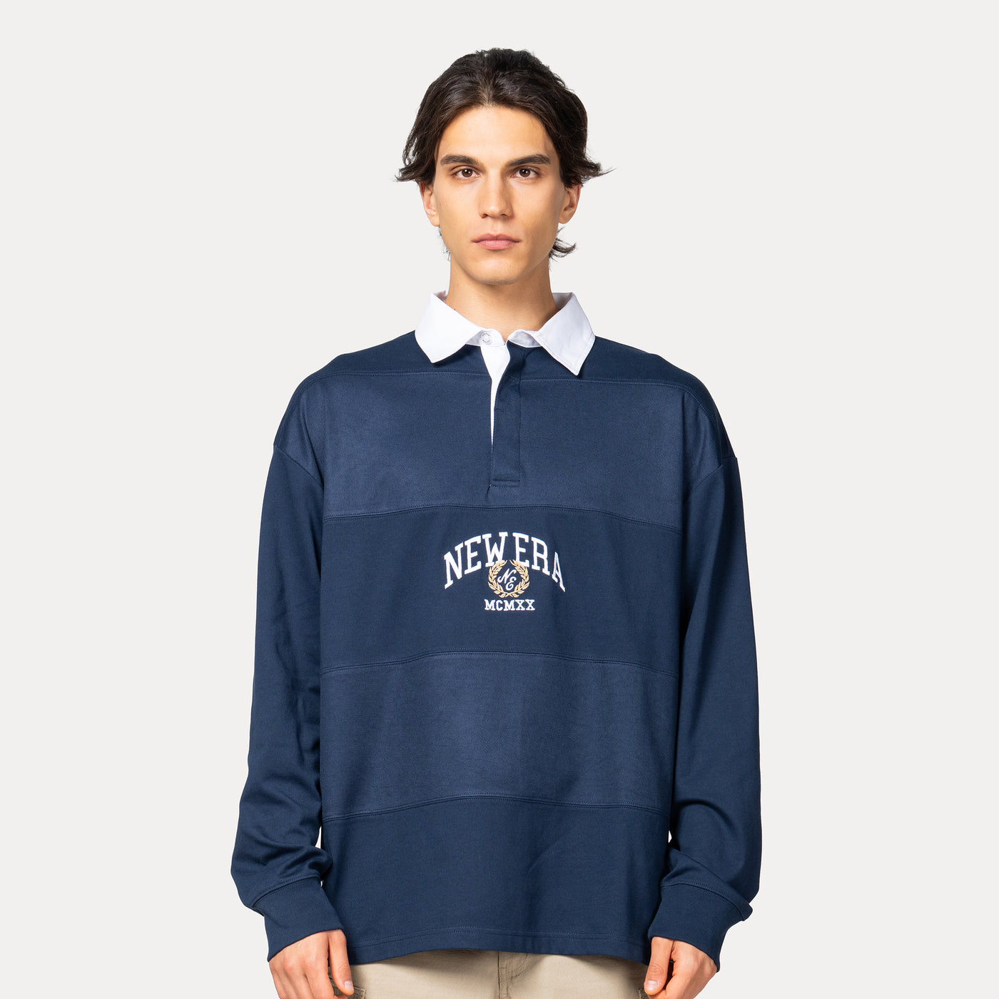 NEW ERA STREET CLASS OCEANSIDE BLUE RUGBY SHIRT