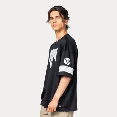 NEW ERA STREET SWING BLACK OVERSIZED SHORT SLEEVE T-SHIRT