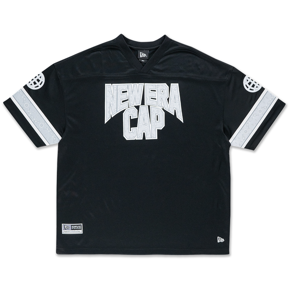 NEW ERA STREET SWING BLACK OVERSIZED SHORT SLEEVE T-SHIRT