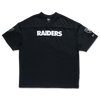LAS VEGAS RAIDERS STREET CULTURE BLACK OVERSIZED SHORT SLEEVE T-SHIRT