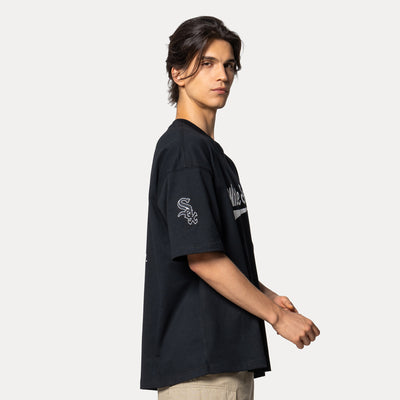 CHICAGO WHITE SOX STREET CULTURE BLACK OVERSIZED SHORT SLEEVE T-SHIRT