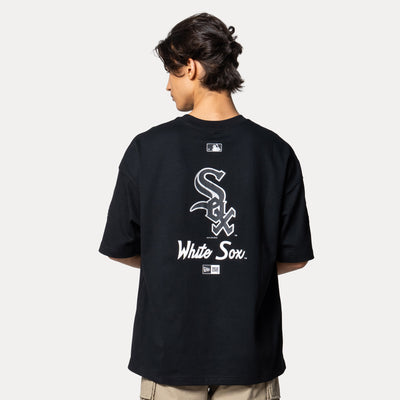 CHICAGO WHITE SOX STREET CULTURE BLACK OVERSIZED SHORT SLEEVE T-SHIRT