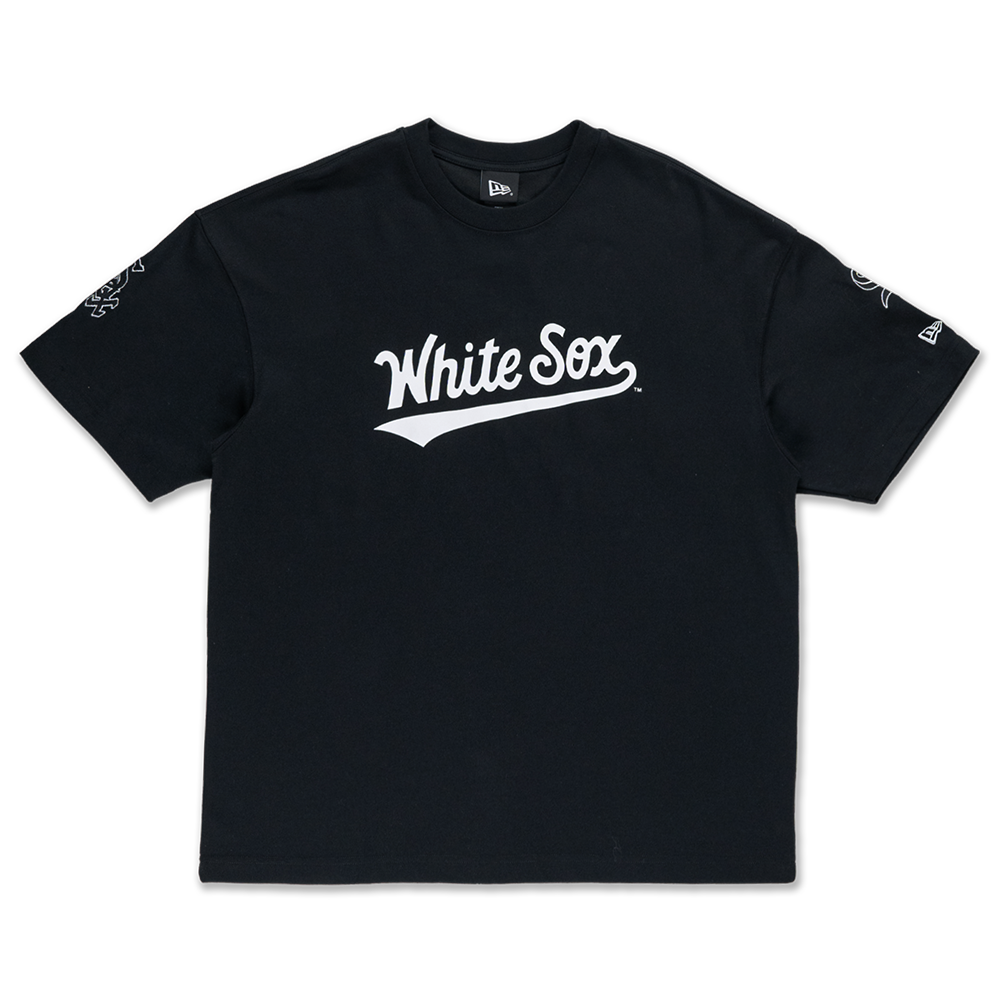 CHICAGO WHITE SOX STREET CULTURE BLACK OVERSIZED SHORT SLEEVE T-SHIRT