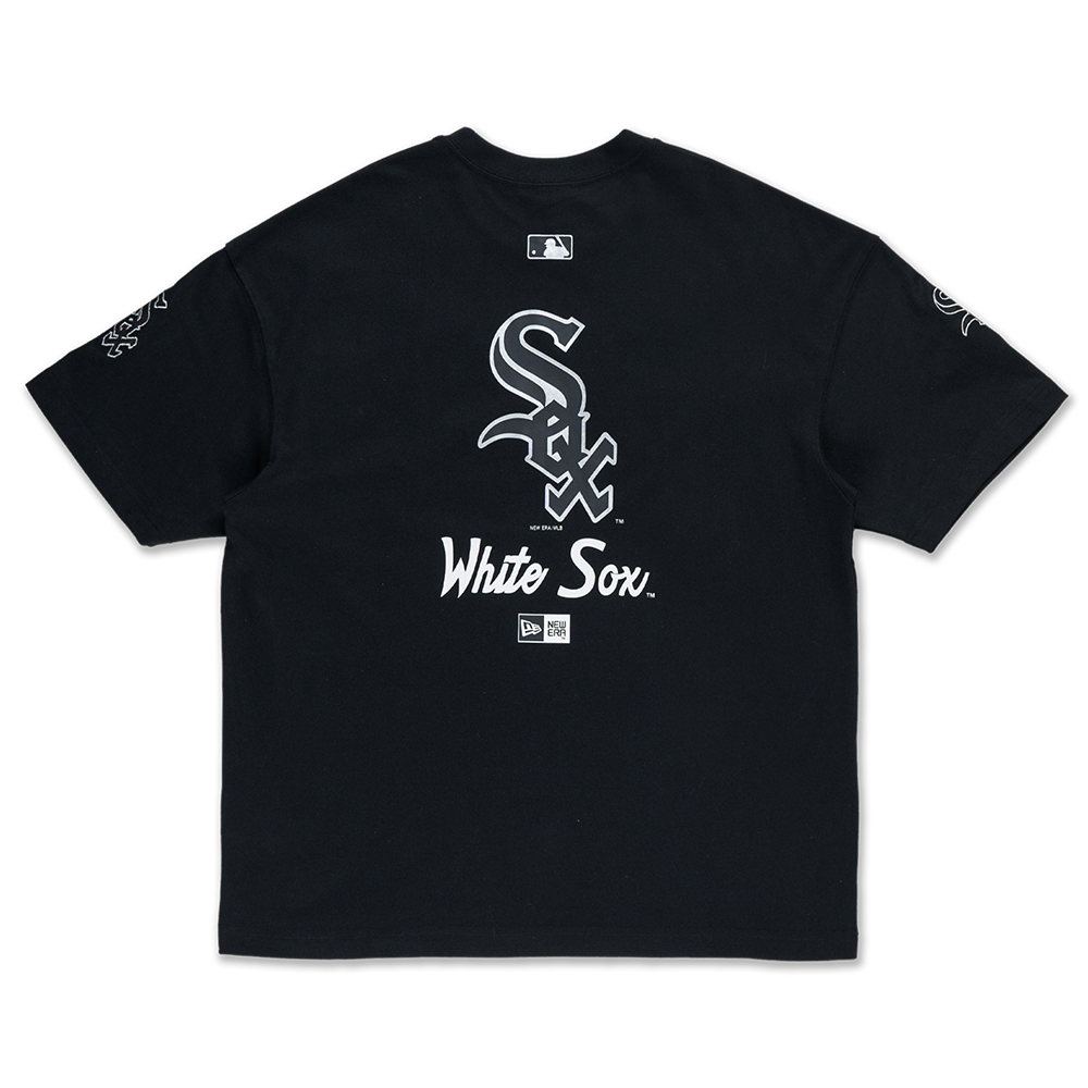 CHICAGO WHITE SOX STREET CULTURE BLACK OVERSIZED SHORT SLEEVE T-SHIRT
