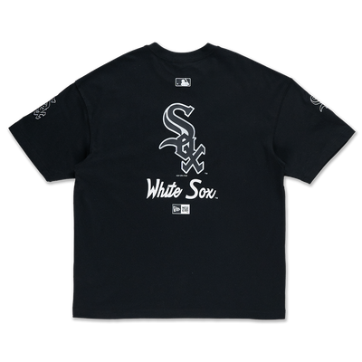 CHICAGO WHITE SOX STREET CULTURE BLACK OVERSIZED SHORT SLEEVE T-SHIRT