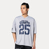 NEW YORK GIANTS NFL HISTORIC DOLPHIN GRAY OVERSIZED SHORT SLEEVE T-SHIRT