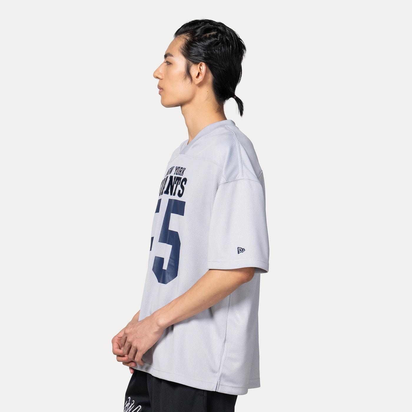 NEW YORK GIANTS NFL HISTORIC DOLPHIN GRAY OVERSIZED SHORT SLEEVE T-SHIRT