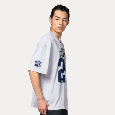 NEW YORK GIANTS NFL HISTORIC DOLPHIN GRAY OVERSIZED SHORT SLEEVE T-SHIRT