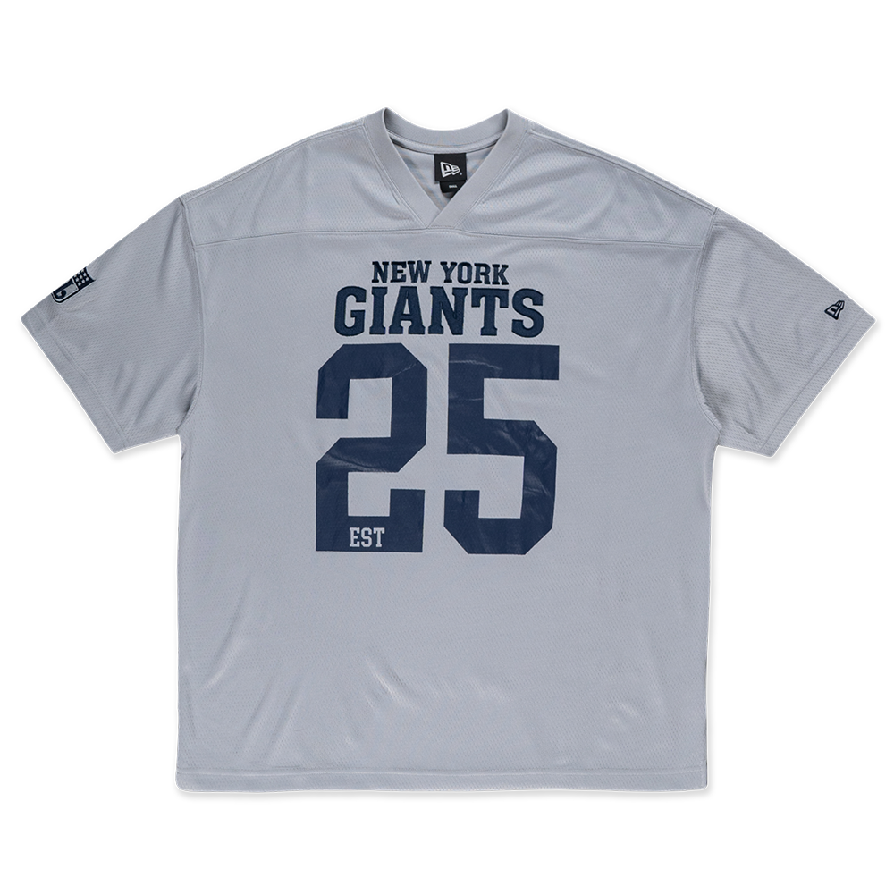 NEW YORK GIANTS NFL HISTORIC DOLPHIN GRAY OVERSIZED SHORT SLEEVE T-SHIRT