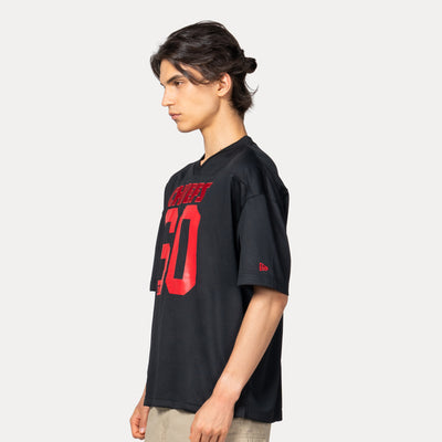 KANSAS CITY CHIEFS NFL HISTORIC BLACK OVERSIZED SHORT SLEEVE T-SHIRT