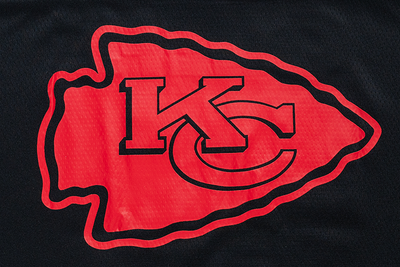 KANSAS CITY CHIEFS NFL HISTORIC BLACK OVERSIZED SHORT SLEEVE T-SHIRT