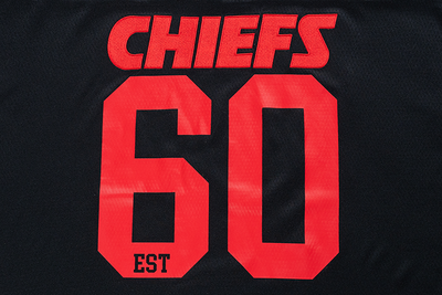 KANSAS CITY CHIEFS NFL HISTORIC BLACK OVERSIZED SHORT SLEEVE T-SHIRT