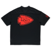 KANSAS CITY CHIEFS NFL HISTORIC BLACK OVERSIZED SHORT SLEEVE T-SHIRT