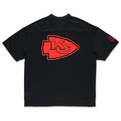 KANSAS CITY CHIEFS NFL HISTORIC BLACK OVERSIZED SHORT SLEEVE T-SHIRT
