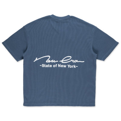 NEW ERA BASIC MUTED INDIGO OVERSIZED SHORT SLEEVE T-SHIRT