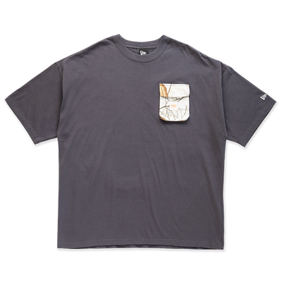 NEW ERA EARTHY SKIN GRAPHITE OVERSIZED SHORT SLEEVE T-SHIRT