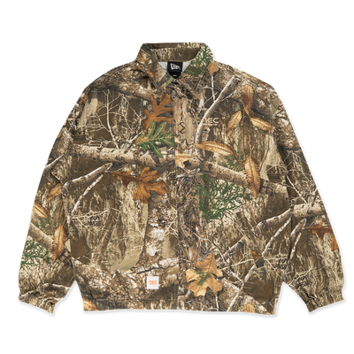 NEW ERA EARTHY SKIN WASHED REAL TREE EDGE BROWN WORK JACKET